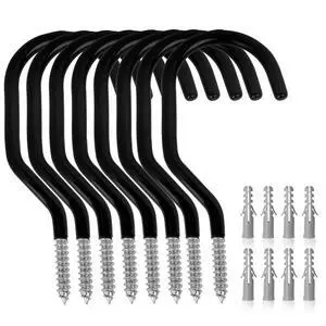 8-Pack Heavy Duty Bike Hook, Loading Capacity 100 LBS, 6 inch, Bike Hooks for Garage Wall and Garage Ceiling 8-Pack Heavy Duty Bike Hook, Loading Capacity 100 LBS, 6 inch, Bike Hooks for Garage Wall and Garage Ceiling