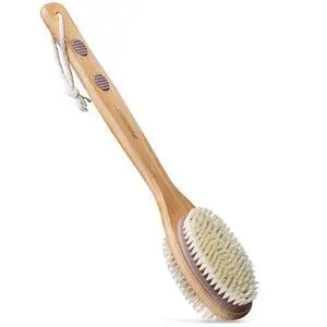 Back Scrubber Shower Brush Long Handle Dual Sided Body Brush with Exfoliating Soft Bristles for Back Scrubbing Deep Cleaning and Body Wash (Lavender) Back Scrubber Shower Brush Long Handle Dual Sided Body Brush with Exfoliating Soft Bristles for Back Scrubbing Deep Cleaning and Body Wash (Lavender)