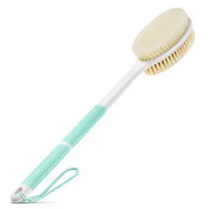 Back Scrubber Anti Slip for Shower,Back Brush Long Handle with Soft and Stiff Bristles,Body Scrubber for Bath or Dry Brush(Green) Back Scrubber Anti Slip for Shower,Back Brush Long Handle with Soft and Stiff Bristles,Body Scrubber for Bath or Dry Brush(Green)
