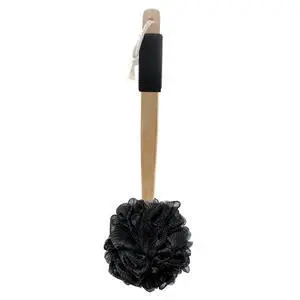 Exfoliating Loofah Brush, Body Scrubber with Rubber Handle for Shower, Bath Sponge Exfoliating Loofah Brush, Body Scrubber with Rubber Handle for Shower, Bath Sponge