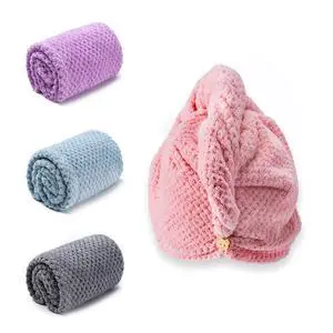 Hair Towel Wrap, 4 Packs 9.8 x 25.6 Inch Towel Turbans for Wet Hair, Dry Hair Towel, Headbands for Curly and Long Hair - Bathroom Must-Have for Ladies Hair Towel Wrap, 4 Packs 9.8 x 25.6 Inch Towel Turbans for Wet Hair, Dry Hair Towel, Headbands for Curly and Long Hair - Bathroom Must-Have for Ladies
