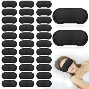 40 Pcs Eye Mask Sleep Masks Bulk Blindfolds for Team Building Party Games with Nose Pad and Adjustable Strap for Women Men 4 Layers Black Blindfold Sleeping Mask 40 Pcs Eye Mask Sleep Masks Bulk Blindfolds for Team Building Party Games with Nose Pad and Adjustable Strap for Women Men 4 Layers Black Blindfold Sleeping Mask