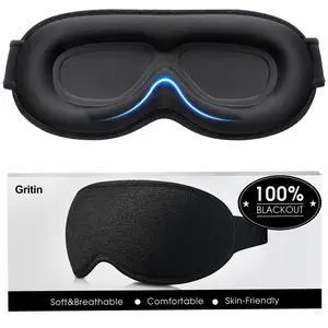 100% Blackout Sleep Eye Mask for Women Men, Zero Pressure Sleeping Mask - Ergonomic Design 3D Cutout Eye Movement and Eyelash Friendly Night Blindfold, Ultra Soft Comfortable for Sleeping 100% Blackout Sleep Eye Mask for Women Men, Zero Pressure Sleeping Mask - Ergonomic Design 3D Cutout Eye Movement and Eyelash Friendly Night Blindfold, Ultra Soft Comfortable for Sleeping