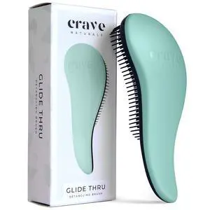 Glide Thru Detangling Hairbrush that Glides Through Tangles For Wet, Dry and Damaged Hair - Gentle Detangler Styling Tool for Adults, Kids, Men and Women - 7.5 x 3 in, Turquoise Glide Thru Detangling Hairbrush that Glides Through Tangles For Wet, Dry and Damaged Hair - Gentle Detangler Styling Tool for Adults, Kids, Men and Women - 7.5 x 3 in, Turquoise
