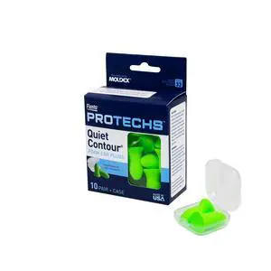 Protechs Foam Ear Plugs, 10 Pair with case Sleeping, Snoring, Loud Noise, Traveling, Concerts, Construction, Studying, Work, Shooting, NRR 33, Noise Cancelling, Green, Made in the USA Protechs Foam Ear Plugs, 10 Pair with case Sleeping, Snoring, Loud Noise, Traveling, Concerts, Construction, Studying, Work, Shooting, NRR 33, Noise Cancelling, Green, Made in the USA