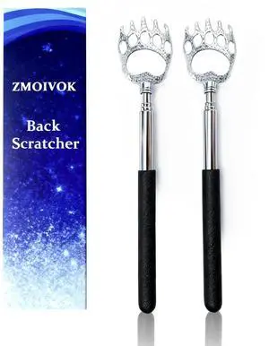 2 Pcs Back Scratcher Extendable,Metal Bear Claws Back Scratchers,Backscratche for Men, Women,Adults,Christmas Stocking Stuffers (Black) 2 Pcs Back Scratcher Extendable,Metal Bear Claws Back Scratchers,Backscratche for Men, Women,Adults,Christmas Stocking Stuffers (Black)