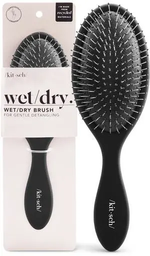 Wet/Dry Hair Brush Detangler Flexi Hair Brush for Women, Men & Kids | Detangling Brush for Curly Hair, Bounce Curl Defining Brush for Wet or Dry Strands - Flexi Black Wet/Dry Hair Brush Detangler Flexi Hair Brush for Women, Men & Kids | Detangling Brush for Curly Hair, Bounce Curl Defining Brush for Wet or Dry Strands - Flexi Black