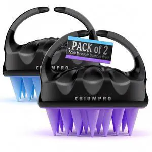 2-Pack Scalp Massager Shampoo Brush, Ultra Soft Silicone Scalp Scrubber Exfoliator Brush for Hair Growth & Dandruff Removal - 100% Fit All Hair Types 2-Pack Scalp Massager Shampoo Brush, Ultra Soft Silicone Scalp Scrubber Exfoliator Brush for Hair Growth & Dandruff Removal - 100% Fit All Hair Types