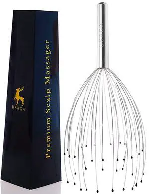 36 Fingers Head Massager Scalp Massager Head Scratcher, Stocking Stuffers Gift for Scalp Body Relaxing (Silver) 36 Fingers Head Massager Scalp Massager Head Scratcher, Stocking Stuffers Gift for Scalp Body Relaxing (Silver)
