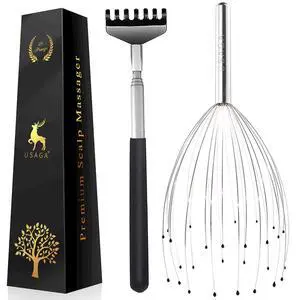 28 Fingers (3rd Generation) Head Massager, Scalp Massager, Head Scratcher, Extendable Back Scratcher for Stress Relief, Hair Stimulation and Body Relaxing 28 Fingers (3rd Generation) Head Massager, Scalp Massager, Head Scratcher, Extendable Back Scratcher for Stress Relief, Hair Stimulation and Body Relaxing