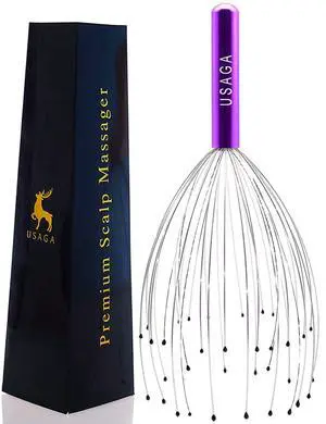 36 Fingers Head Massager Scalp Massager Head Scratcher, Stocking Stuffers Gift for Scalp Body Relaxing (Purple) 36 Fingers Head Massager Scalp Massager Head Scratcher, Stocking Stuffers Gift for Scalp Body Relaxing (Purple)