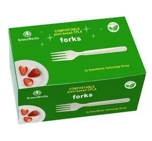 Heavy-duty Compostable Forks, BPI Certified 100 Count Large Disposable Cutlery Utensils Silverware Flatware Fork Heavy-duty Compostable Forks, BPI Certified 100 Count Large Disposable Cutlery Utensils Silverware Flatware Fork