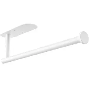 White Paper Towel Holder - Self Adhesive or Drilling, Under Cabinet Paper Towel Holder for Kitchen, Adhesive Paper Towel Roll Rack for Bathroom Towel, SUS304 Stainless Steel White Paper Towel Holder - Self Adhesive or Drilling, Under Cabinet Paper Towel Holder for Kitchen, Adhesive Paper Towel Roll Rack for Bathroom Towel, SUS304 Stainless Steel