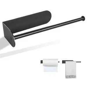 Kitchen Magnetic Stainless Steel Paper Towel Holder for Refrigerator, Grill, Toolbox (Magnetic-30cm-Black-B) Kitchen Magnetic Stainless Steel Paper Towel Holder for Refrigerator, Grill, Toolbox (Magnetic-30cm-Black-B)