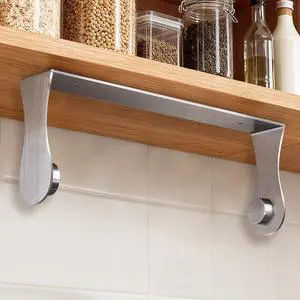 Paper Towel Holder Under Cabinet, Stainless Steel, Adhesive or Screw Mount, Fits Standard & Mega Rolls, Wall Mount Rack for Kitchen, Bathroom, RV, Silver Paper Towel Holder Under Cabinet, Stainless Steel, Adhesive or Screw Mount, Fits Standard & Mega Rolls, Wall Mount Rack for Kitchen, Bathroom, RV, Silver