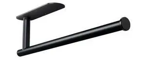 Paper Towel Holder, Black Paper Towel Holder Under Cabinet, Self-Adhesive or Drilling, Wall Mount Paper Towel Rack for Kitchen, SUS304 Stainless Steel Paper Towel Holder, Black Paper Towel Holder Under Cabinet, Self-Adhesive or Drilling, Wall Mount Paper Towel Rack for Kitchen, SUS304 Stainless Steel