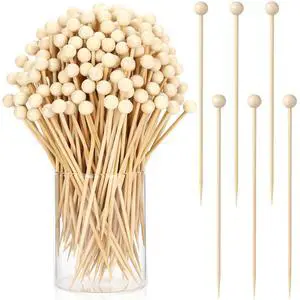 200 Pcs Ball Toothpicks, 5.3 Inch Balls Cocktail Picks for Appetizers, Round Bamboo Toothpicks, Wooden Decorative Toothpicks Skewers for Holiday Birthday Party Decorations (Ball) 200 Pcs Ball Toothpicks, 5.3 Inch Balls Cocktail Picks for Appetizers, Round Bamboo Toothpicks, Wooden Decorative Toothpicks Skewers for Holiday Birthday Party Decorations (Ball)