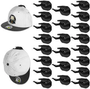 22 Pack Adhesive Hat Hooks for Wall, Super Strong Hat Rack for Baseball Caps, Hat Organizer Display for Home Decor, Hat Hangers Holder for Wall, Door, Closet, No Drilling (Black) 22 Pack Adhesive Hat Hooks for Wall, Super Strong Hat Rack for Baseball Caps, Hat Organizer Display for Home Decor, Hat Hangers Holder for Wall, Door, Closet, No Drilling (Black)
