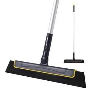 Floor Squeegee Broom EVA Foam Blade Aluminum Pole for Shower Bathroom Kitchen Home Tile Pet Hair Fur Floor Marble Glass Window Water Foam Cleaning Long Adjustable Removable Handle Anti Static Floor Squeegee Broom EVA Foam Blade Aluminum Pole for Shower Bathroom Kitchen Home Tile Pet Hair Fur Floor Marble Glass Window Water Foam Cleaning Long Adjustable Removable Handle Anti Static