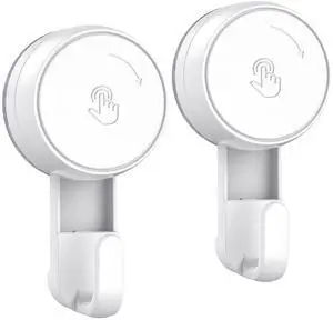 Heavy Duty Waterproof Shower Hooks 2 Pack - Suction Hook, No Drill Damage-Free Removable Reusable Wall Hooks for Bathroom Kitchen Towel Bathrobe Loofah Shower Hooks (Max Load 11LB/5KG) Heavy Duty Waterproof Shower Hooks 2 Pack - Suction Hook, No Drill Damage-Free Removable Reusable Wall Hooks for Bathroom Kitchen Towel Bathrobe Loofah Shower Hooks (Max Load 11LB/5KG)