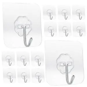 Heavy Duty Adhesive Hooks 33 lb(Max) 15KG,Waterproof and Oilproof Reusable Seamless Hooks Heavy Duty Wall Hook for Kitchen Bathroom Office 14 Pack Heavy Duty Adhesive Hooks 33 lb(Max) 15KG,Waterproof and Oilproof Reusable Seamless Hooks Heavy Duty Wall Hook for Kitchen Bathroom Office 14 Pack