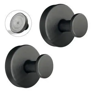 Suction Cup Hooks for Shower - 2 Pack, Matte Black - Stainless Steel, Strong Suction, No Drill, Removable Hanger, Tile Bathroom Kitchen Wall, Glass Door, Mirror Hook Hanging Robe, Towel Holder Suction Cup Hooks for Shower - 2 Pack, Matte Black - Stainless Steel, Strong Suction, No Drill, Removable Hanger, Tile Bathroom Kitchen Wall, Glass Door, Mirror Hook Hanging Robe, Towel Holder