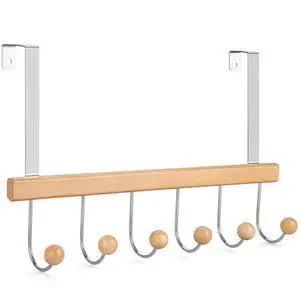 Over The Door Hooks for Hanging, Towel Hooks Towel Racks for Bathroom, Coat Hooks Coat Rack Over The Door Organizer Hanging, Wooden Door Hangers for Coat Towel Hat Purse CT71N Over The Door Hooks for Hanging, Towel Hooks Towel Racks for Bathroom, Coat Hooks Coat Rack Over The Door Organizer Hanging, Wooden Door Hangers for Coat Towel Hat Purse CT71N