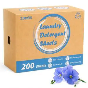 Laundry Detergent Sheets 200 Sheets, Fragrance-Free, Eco-Friendly, Plastic-Free, Hypoallergenic, Liquidless Washing Supplies for Dorm Travel Camping, 200 Loads Laundry Detergent Sheets 200 Sheets, Fragrance-Free, Eco-Friendly, Plastic-Free, Hypoallergenic, Liquidless Washing Supplies for Dorm Travel Camping, 200 Loads
