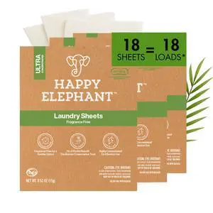 Laundry Detergent Sheets, Fragrance Free, Natural Biodegradable Laundry Sheets, Plant Based, Tough on Stains, Gentle on Skin, Compatible with HE & Any Washing Machine, 6 Sheet, 3 Pack Laundry Detergent Sheets, Fragrance Free, Natural Biodegradable Laundry Sheets, Plant Based, Tough on Stains, Gentle on Skin, Compatible with HE & Any Washing Machine, 6 Sheet, 3 Pack