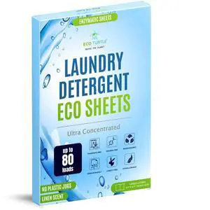 80 Loads Ultra Concentrated Laundry Detergent Sheets Travel Friendly Stain-Fighting Enzymes & Plant Powered, Washer Sheets, Space Saving, for Hot/Cold Cycles, Tackles Tough Stains & Odors 80 Loads Ultra Concentrated Laundry Detergent Sheets Travel Friendly Stain-Fighting Enzymes & Plant Powered, Washer Sheets, Space Saving, for Hot/Cold Cycles, Tackles Tough Stains & Odors