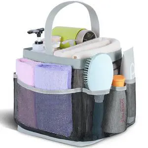 Mesh Shower Caddy Portable for College Dorm Room Essentials,Shower Caddy Dorm with 8-Pocket Large Capacity for Beach,Swimming,Gym,Travel essentials Mesh Shower Caddy Portable for College Dorm Room Essentials,Shower Caddy Dorm with 8-Pocket Large Capacity for Beach,Swimming,Gym,Travel essentials