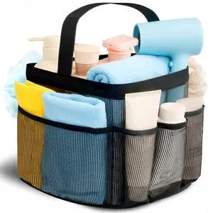 Mesh Shower Caddy Portable for College Dorm Room Essentials for Girls with 9 Pockets,Large-Capacity Shower Basket,Quick Dry Toiletry Tote Bag for Women,Outdoor Gym,Travel,Swim,Beach Camping Essentials Mesh Shower Caddy Portable for College Dorm Room Essentials for Girls with 9 Pockets,Large-Capacity Shower Basket,Quick Dry Toiletry Tote Bag for Women,Outdoor Gym,Travel,Swim,Beach Camping Essentials