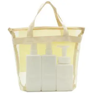 Mesh Shower Caddy, Portable Shower Bag, Quick-Dry Hanging Caddy Bath Organizer with Zipper, Toiletry Bag Essentials for Camping Travel College Dorm Room Gym (Yellow) Mesh Shower Caddy, Portable Shower Bag, Quick-Dry Hanging Caddy Bath Organizer with Zipper, Toiletry Bag Essentials for Camping Travel College Dorm Room Gym (Yellow)