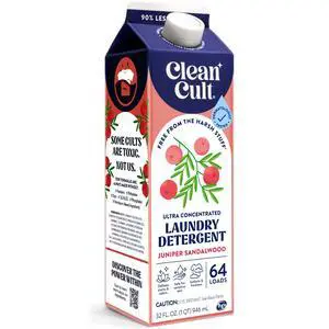 Ultra Concentrated Liquid Laundry Detergent Soap, 64 loads (32 oz), Long Lasting Scent, 90% Less Plastic, No Harsh Chemicals, Juniper Sandalwood, Defeats Stains & Odors, HE/Standard Compatible Ultra Concentrated Liquid Laundry Detergent Soap, 64 loads (32 oz), Long Lasting Scent, 90% Less Plastic, No Harsh Chemicals, Juniper Sandalwood, Defeats Stains & Odors, HE/Standard Compatible