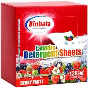 Laundry Detergent Sheets, Up To 128 Loads Berry Scent Hypoallergenic Eco-Friendly, Biodegradable Plastic Free Liquidless Laundry Sheets Suitable for Sensitive Skin Laundry Detergent Sheets, Up To 128 Loads Berry Scent Hypoallergenic Eco-Friendly, Biodegradable Plastic Free Liquidless Laundry Sheets Suitable for Sensitive Skin