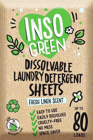 Eco Laundry Detergent Sheets - 80 Loads Laundry Sheets Detergent - 40 No Plastic Jug Washer Soap Sheet - No Mess & Space-Saving Travel Friendly Laundry Detergent Eco Laundry Detergent Sheets - 80 Loads Laundry Sheets Detergent - 40 No Plastic Jug Washer Soap Sheet - No Mess & Space-Saving Travel Friendly Laundry Detergent