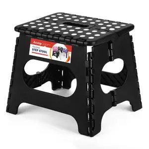 Folding Step Stool 11 Inch, Sturdy Plastic Foldable Step Stool for Kids & Adults, Non Slip Lightweight Collapsible Foot Stools Holds 300 lbs, Ideal for Kitchen, Bathroom, Bedroom, Outdoor Folding Step Stool 11 Inch, Sturdy Plastic Foldable Step Stool for Kids & Adults, Non Slip Lightweight Collapsible Foot Stools Holds 300 lbs, Ideal for Kitchen, Bathroom, Bedroom, Outdoor