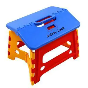 Kids Folding Step Stool for Toddlers Bathroom Sink Safety Lock to Stable1 Pack = Red+Blue Kids Folding Step Stool for Toddlers Bathroom Sink Safety Lock to Stable1 Pack = Red+Blue