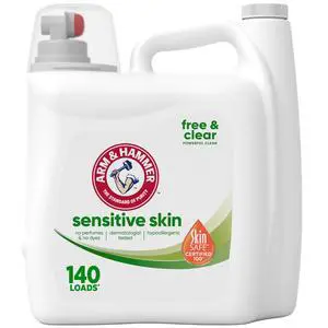 Sensitive Skin Free & Clear, 140 Loads Liquid Laundry Detergent, 140 Fl oz Sensitive Skin Free & Clear, 140 Loads Liquid Laundry Detergent, 140 Fl oz
