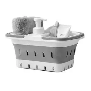 Portable Shower Caddy Tote, Plastic Storage Collapsible Caddy Basket with Handles, Box Organizer Bin for Bathroom, Kitchen, College Dorm,Gym (Grey 1 pack) Portable Shower Caddy Tote, Plastic Storage Collapsible Caddy Basket with Handles, Box Organizer Bin for Bathroom, Kitchen, College Dorm,Gym (Grey 1 pack)
