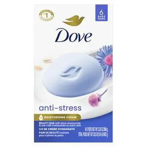 Beauty Bar Gentle Cleanser Anti-Stress Cream Bar Moisturizes To Calm Skin Gentle Bar Soap Cleanser Made With 1/4 Moisturizing Cream 6 pack Beauty Bar Gentle Cleanser Anti-Stress Cream Bar Moisturizes To Calm Skin Gentle Bar Soap Cleanser Made With 1/4 Moisturizing Cream 6 pack