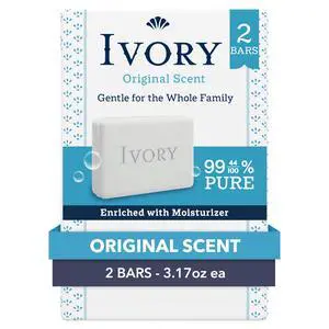 Gentle Bar Soap, Designed for Whole Family, 99.44% Pure Formula, Plant-Based Cleanser, Made Without Heavy Perfumes, Parabens & Phthalates, For All Skin Types, Original Scent, 3.17 oz (2 Count) Gentle Bar Soap, Designed for Whole Family, 99.44% Pure Formula, Plant-Based Cleanser, Made Without Heavy Perfumes, Parabens & Phthalates, For All Skin Types, Original Scent, 3.17 oz (2 Count)