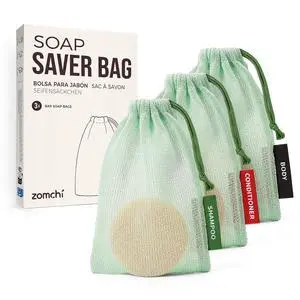 Bar Soap Saver Bag for Washing Body, Mesh Soap Bags for Body, Shampoo and Conditioner Bars, Soap Pouch for Use in Shower (3 Pieces, Mint) Bar Soap Saver Bag for Washing Body, Mesh Soap Bags for Body, Shampoo and Conditioner Bars, Soap Pouch for Use in Shower (3 Pieces, Mint)