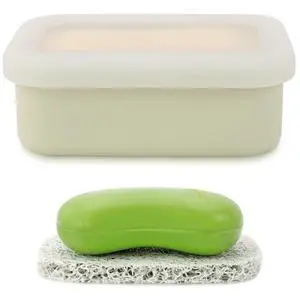 Travel Soap Case, Leak Proof Soap Container, Silicone Soap Box with Drainage Layer, Shatterproof Soap Holder for Travel, Camping, Gym(Off-White, Regular) Travel Soap Case, Leak Proof Soap Container, Silicone Soap Box with Drainage Layer, Shatterproof Soap Holder for Travel, Camping, Gym(Off-White, Regular)