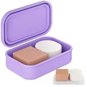 Solid Shampoo Bar Holder, Large Leakproof Travel Soap Case, Silicone Soap Box with Draining Layer, Enhanced Soap Container, Suitable for Camping, Gym, Bathroom, Outdoor Essentials, Purple Solid Shampoo Bar Holder, Large Leakproof Travel Soap Case, Silicone Soap Box with Draining Layer, Enhanced Soap Container, Suitable for Camping, Gym, Bathroom, Outdoor Essentials, Purple