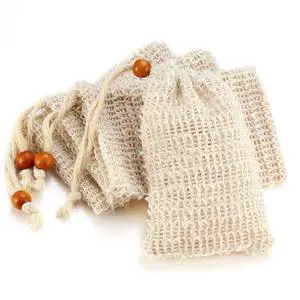 Soap Bag, Natural Sisal Soap Saver Bag Pouch Mesh Net Waste Plastic-Free Exfoliating Foaming and Drying Soap Holder for Shower (4 Pack) Soap Bag, Natural Sisal Soap Saver Bag Pouch Mesh Net Waste Plastic-Free Exfoliating Foaming and Drying Soap Holder for Shower (4 Pack)