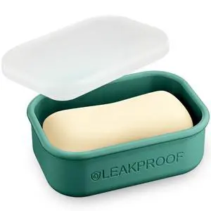 Compact Leakproof Travel Soap Case, Silicone Soap Box with Draining Layer, Enhanced Soap Container, Suitable for Camping, Gym, Bathroom, Outdoor Essentials, Green Compact Leakproof Travel Soap Case, Silicone Soap Box with Draining Layer, Enhanced Soap Container, Suitable for Camping, Gym, Bathroom, Outdoor Essentials, Green