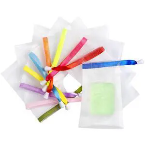 Soap Saver Bag, 10PCS Mesh Soap Bags with Drawstring Soap Saver Bag, 10PCS Mesh Soap Bags with Drawstring
