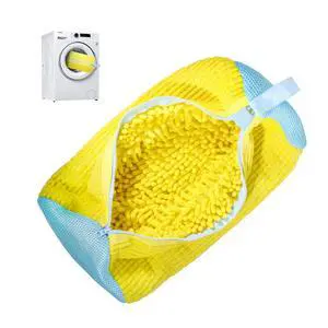 Shoe Washing Machine Bag Reusable Laundry Shoe Bag for Washer and Dryer, Durable Chenille Microfiber with 360° Cleaning, Hidden Zipper Design for Sneakers, Tennis Shoes, Yellow Shoe Washing Machine Bag Reusable Laundry Shoe Bag for Washer and Dryer, Durable Chenille Microfiber with 360° Cleaning, Hidden Zipper Design for Sneakers, Tennis Shoes, Yellow