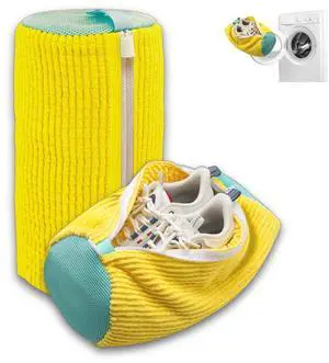2pcs Shoe Washing Machine Bag Laundry Shoe Bag for Washer and Dryer Reusable Shoe Cleaning Bags for Sneakers 360 Deep Cleaning Machine for Casual and Sports Shoes Yellow Corduroy with Zipper Closure 2pcs Shoe Washing Machine Bag Laundry Shoe Bag for Washer and Dryer Reusable Shoe Cleaning Bags for Sneakers 360 Deep Cleaning Machine for Casual and Sports Shoes Yellow Corduroy with Zipper Closure